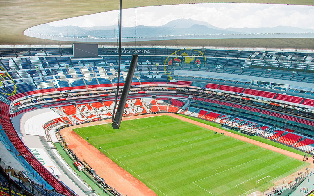 Estadio Azteca de Ciudad de México, el primero en utilizar los sistemas CAL con tecnología de red AVB