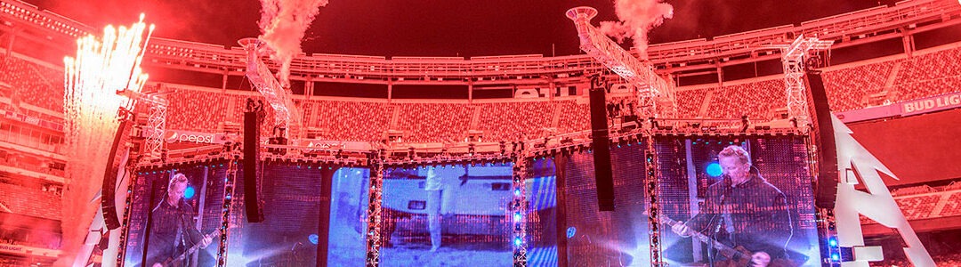 Gran despliegue de sistemas de la Familia LEO en el “WorldWired Tour 2019” de Metallica