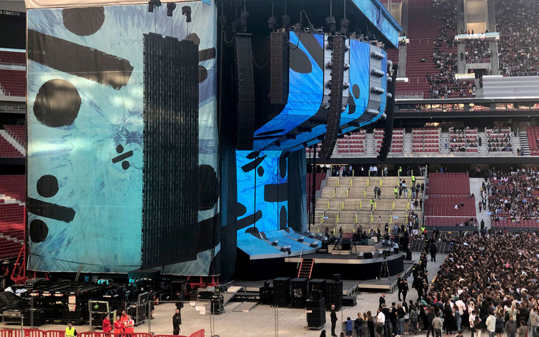 La gira mundial de Ed Sheeran recaló en España con su impresionante despliegue de sistemas Meyer Sound