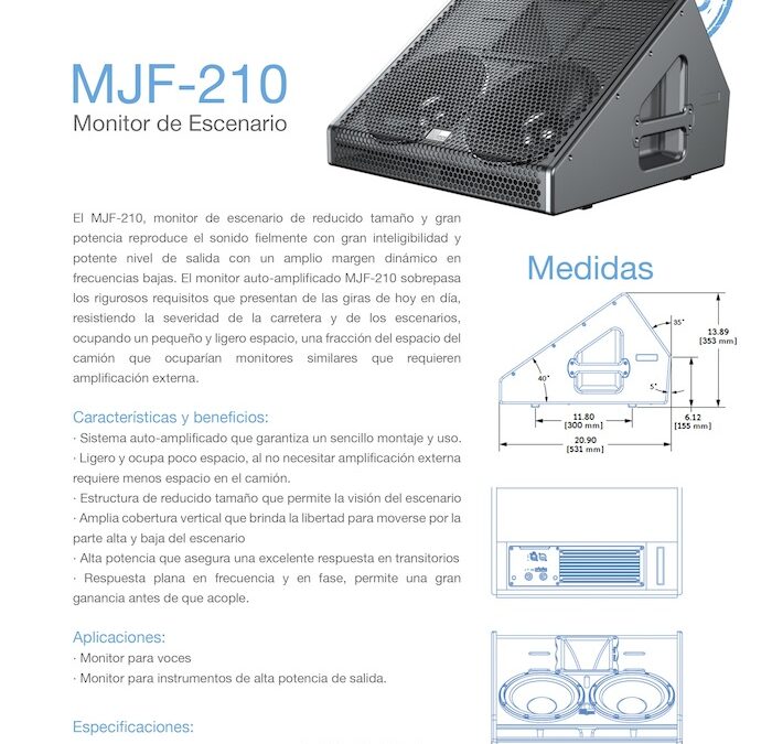 Nuevo MJF – 210: Monitor de Escenario