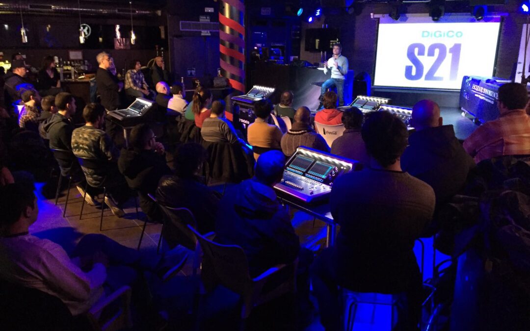Fernando Delgado (DiGiCo UK) dió comienzo a las jornadas DiGiCo S21