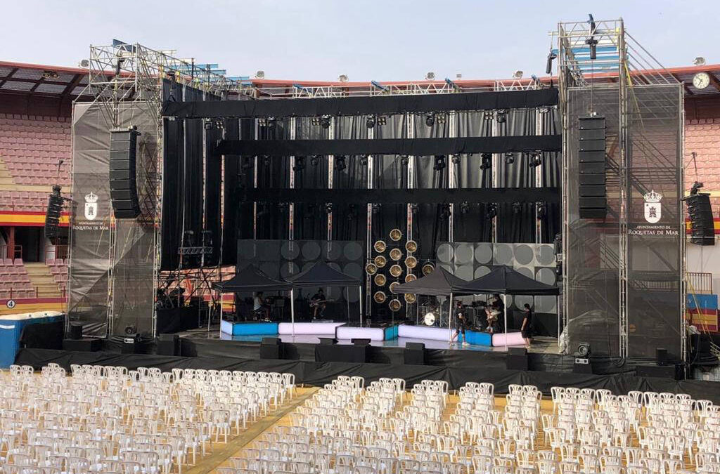 Hacker Producciones sonorizó el concierto de David Bisbal en Roquetas de Mar con sistemas LYON de Meyer Sound