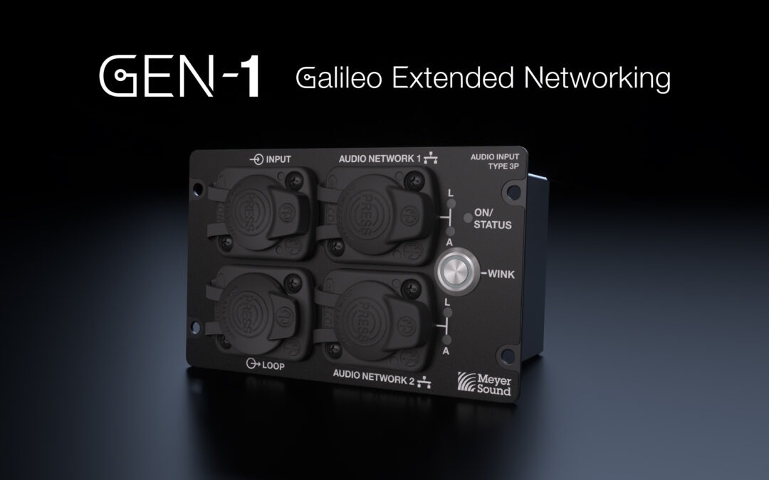 Meyer Sound presenta GEN-1: el salto del autoamplificado al autoprocesado 