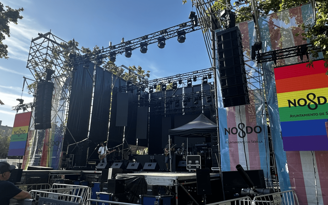 Soniluc despliega los sistemas de Meyer Sound en las celebraciones del Orgullo en Sevilla