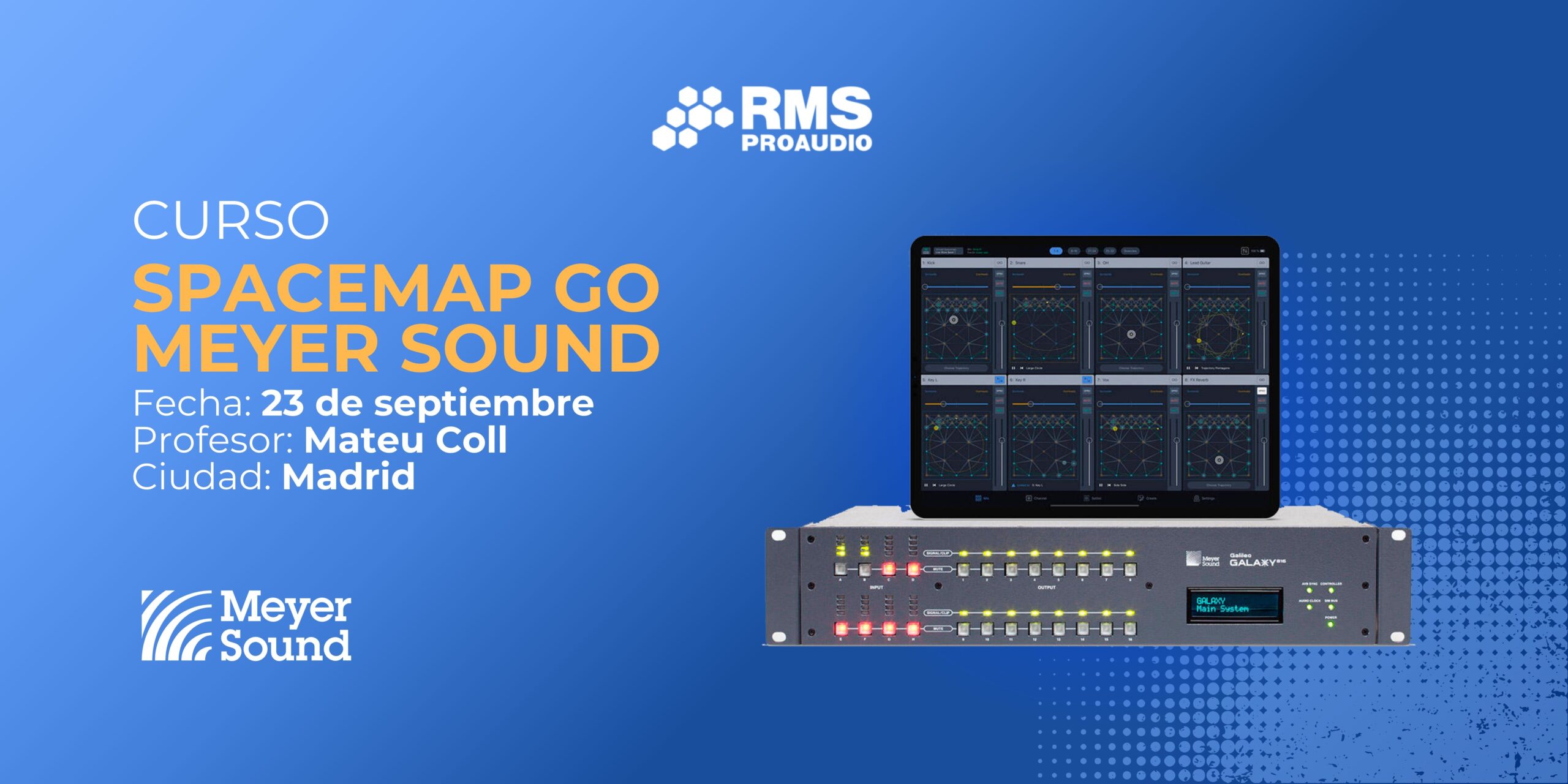 Curso Sonido Inmersivo: Spacemap de Meyer Sound en Tenerife