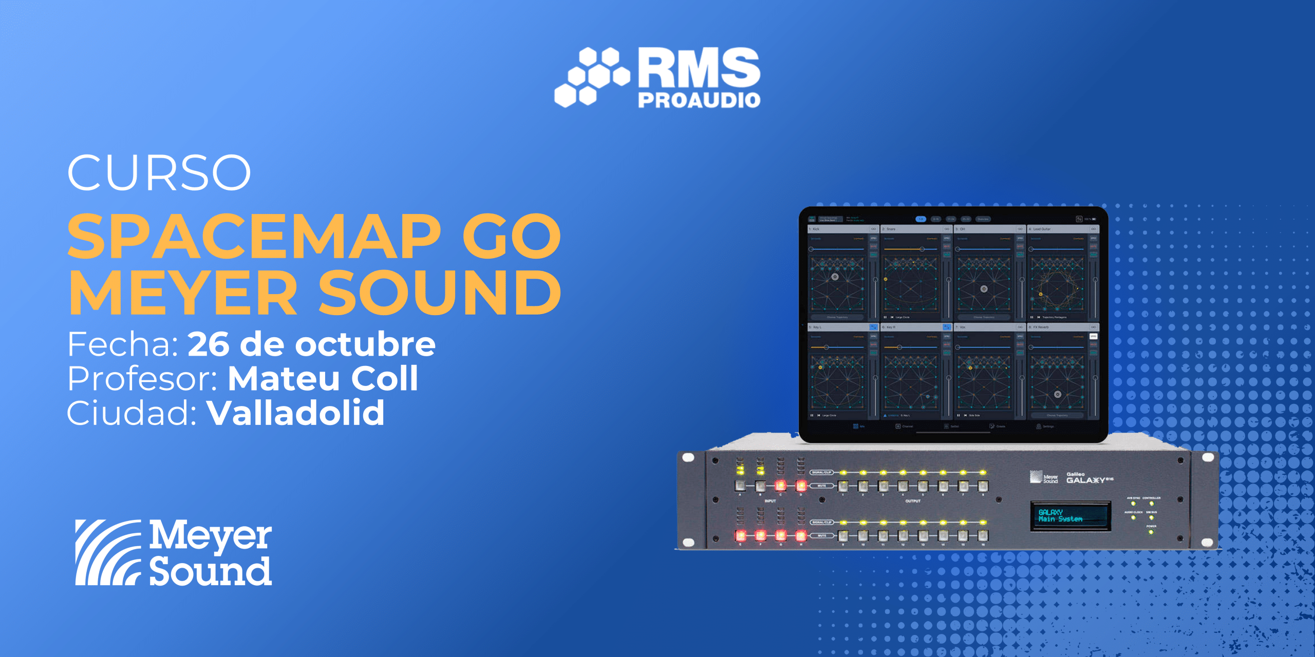 Curso Sonido Inmersivo: Spacemap de Meyer Sound en Tenerife