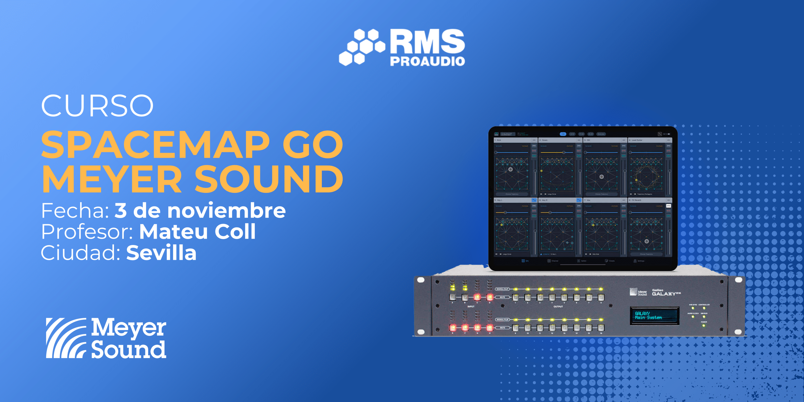 Curso Sonido Inmersivo: Spacemap de Meyer Sound en Tenerife